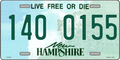 NH license plate 1400155