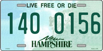 NH license plate 1400156