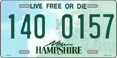 NH license plate 1400157