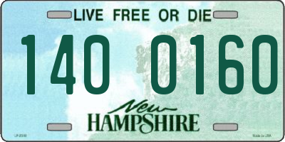 NH license plate 1400160
