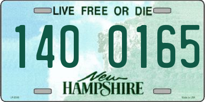 NH license plate 1400165