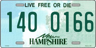 NH license plate 1400166