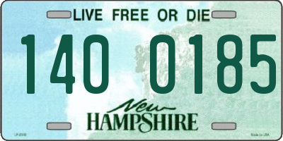 NH license plate 1400185