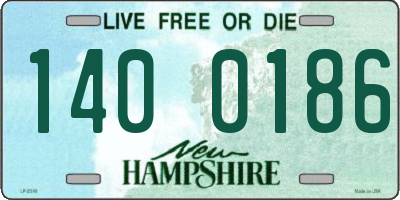 NH license plate 1400186