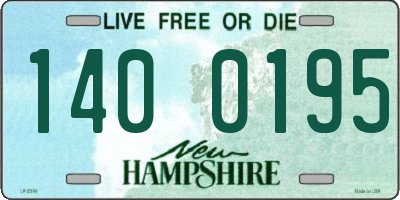 NH license plate 1400195