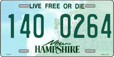 NH license plate 1400264