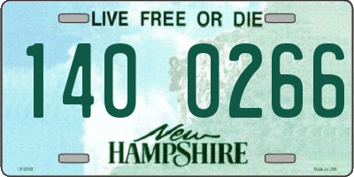 NH license plate 1400266