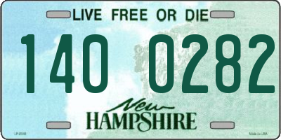 NH license plate 1400282