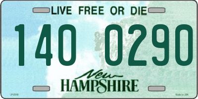 NH license plate 1400290