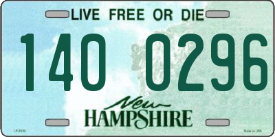 NH license plate 1400296