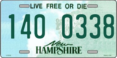 NH license plate 1400338