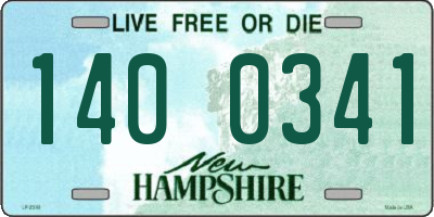 NH license plate 1400341