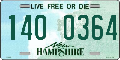 NH license plate 1400364