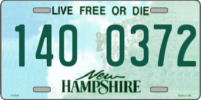 NH license plate 1400372