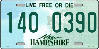 NH license plate 1400390