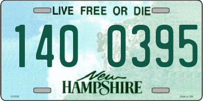 NH license plate 1400395