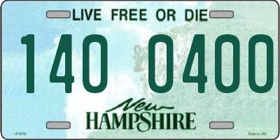 NH license plate 1400400