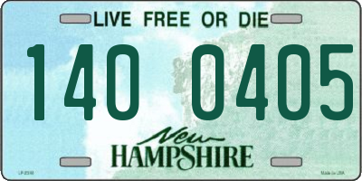 NH license plate 1400405