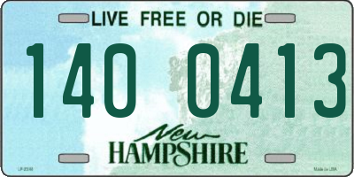 NH license plate 1400413