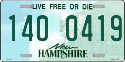 NH license plate 1400419