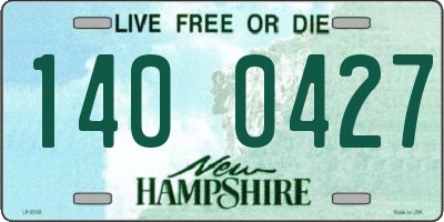 NH license plate 1400427