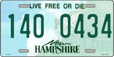 NH license plate 1400434