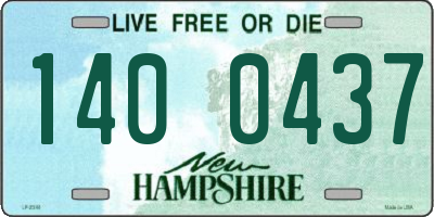 NH license plate 1400437