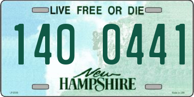 NH license plate 1400441