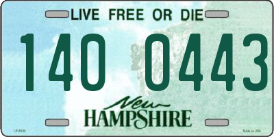 NH license plate 1400443
