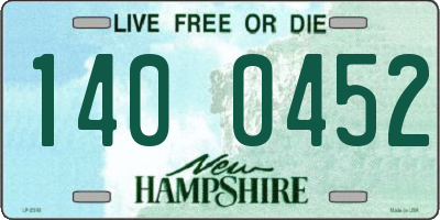 NH license plate 1400452