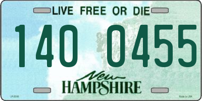 NH license plate 1400455