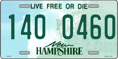 NH license plate 1400460