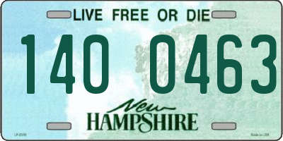 NH license plate 1400463