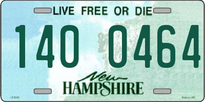 NH license plate 1400464