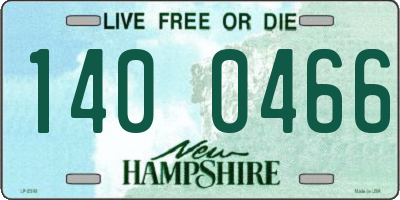 NH license plate 1400466