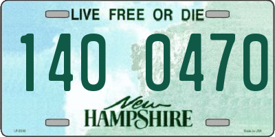 NH license plate 1400470