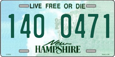 NH license plate 1400471