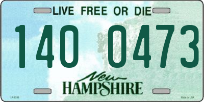 NH license plate 1400473