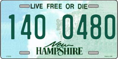 NH license plate 1400480