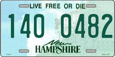 NH license plate 1400482