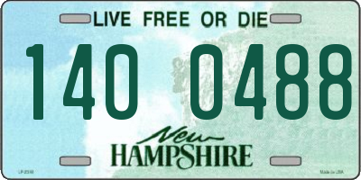 NH license plate 1400488