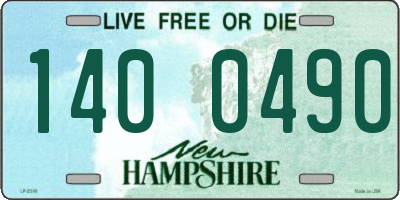 NH license plate 1400490