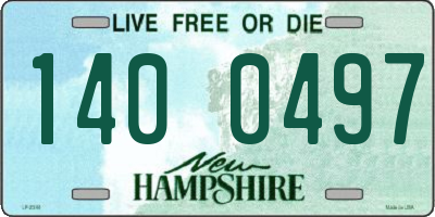 NH license plate 1400497