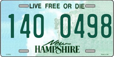 NH license plate 1400498