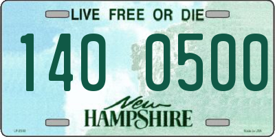 NH license plate 1400500