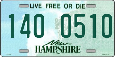 NH license plate 1400510