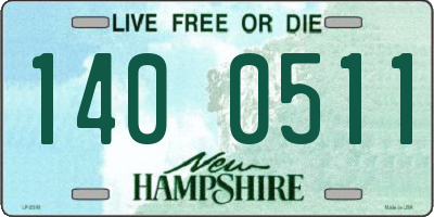 NH license plate 1400511