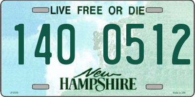 NH license plate 1400512