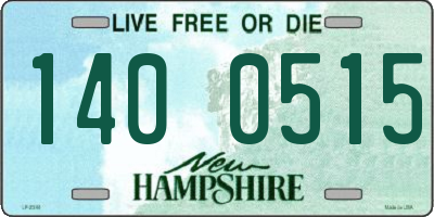 NH license plate 1400515