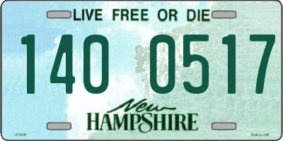 NH license plate 1400517